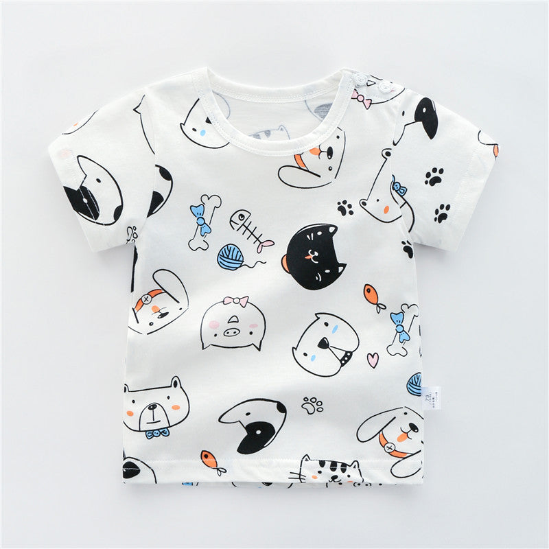 T-shirts en coton pour bébés et enfants