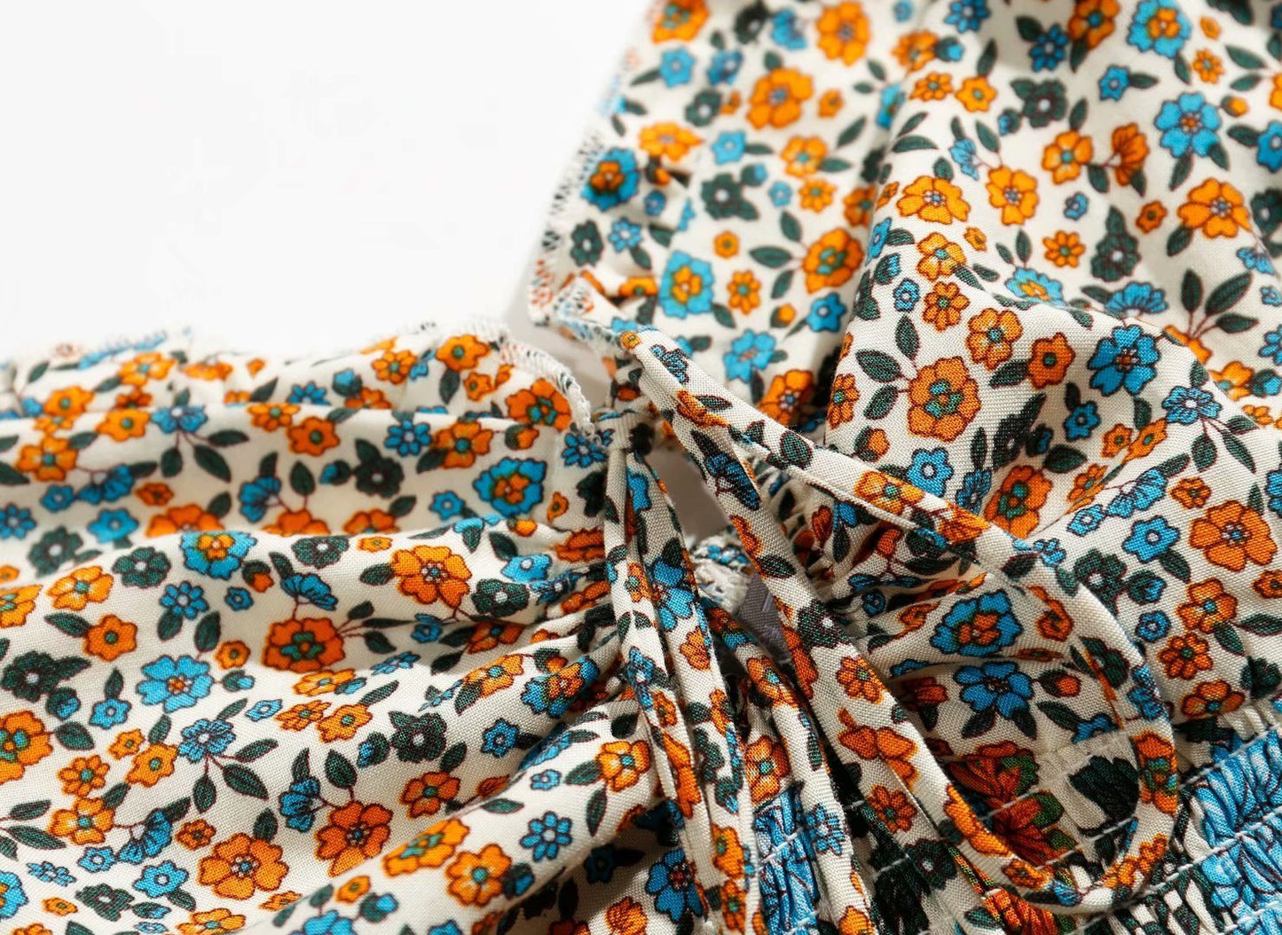 Retro floral print top