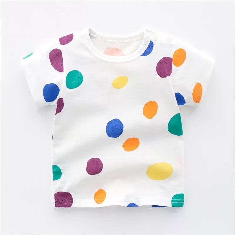 T-shirts en coton pour bébés et enfants