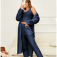 Half-velvet Pajama Three-piece Set Soft And Cozy Homewear