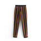 Temperament striped casual suit jacket striped trousers