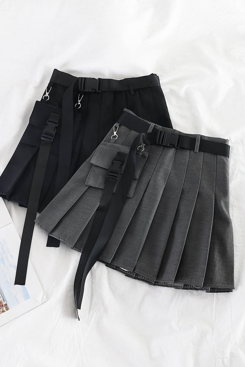 Pleated bust skirt