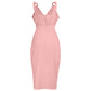 Solid color sleeveless dress