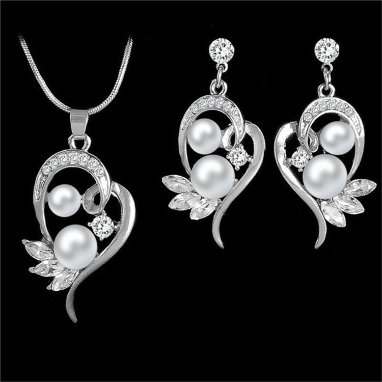 Europe And The United States Sell Money Network Pearl Necklace Set Bridal Jewelry Set Wholesale 9093