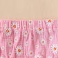 Cute Sunflower Printed Pajamas With Short Sleeves