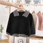 Pull simple et tendance pour enfant, couleur unie