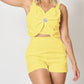 Fashion Casual Vest Shorts Set Women's Clothing