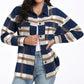Women's Long Sleeve Striped Plaid Long Sleeve