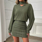 Elegant Knitted Long-Sleeve Dress For Women