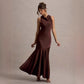 French Fishtail Shoulder Banquet Temperament Dress