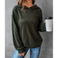 Sweat-shirt à capuche décontracté à manches longues et couleur unie pour femme, collection automne