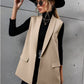 Collar Mid-length Casual Temperament Commute Suit Vest Without Buckle