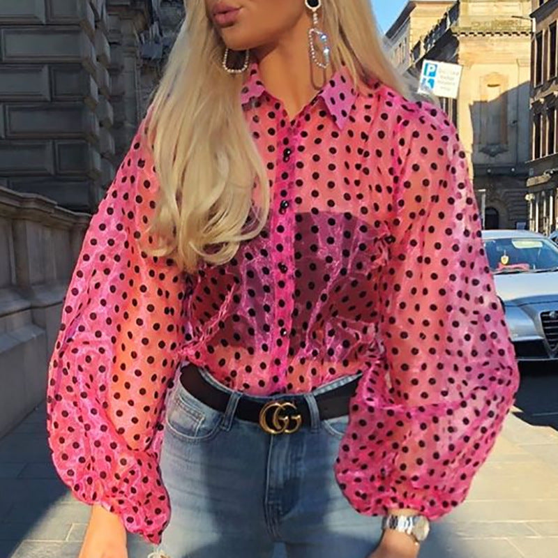 Mesh puff sleeve off-the-shoulder top