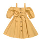 Sling Plain Cardigan Jumpsuit Princess Dress In Two Colors