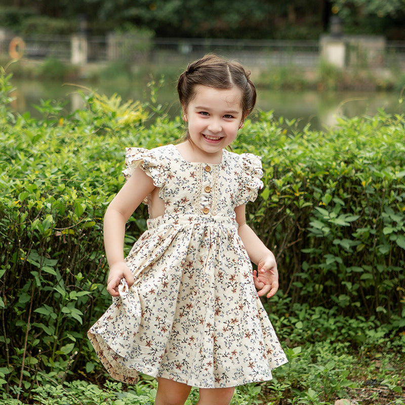 Robe fleurie robe de princesse pour enfants