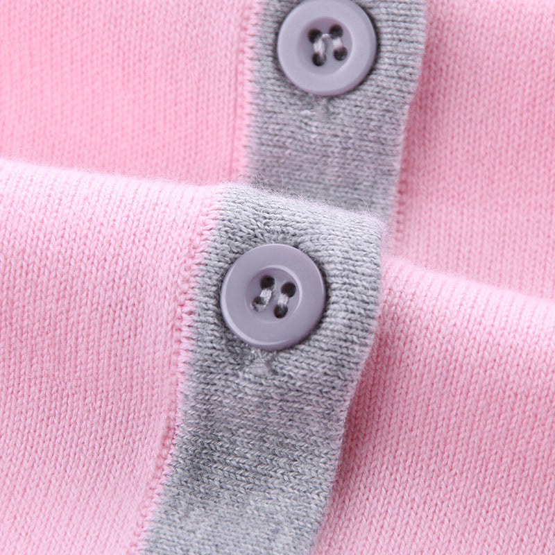 Pull cardigan brodé pour enfant