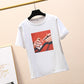 Yoga pants wholesale summer blouse sets of women's new loose cartoon finger print short-sleeved t-shirt a generation
