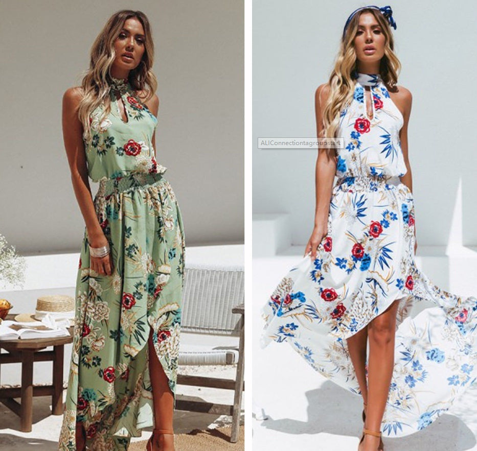 Robe de plage tendance européenne eBay AliExpress robe explosion robe style bohème