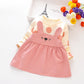 Girl's cotton long-sleeved dress