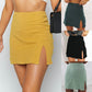 Spring-Summer Exploded Skirt Slit High Waist Zip Skirt