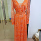 Printed Plus Size Loose High Waist Dress