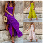 Women's Sling Bohemian Printed Mid-length Dress