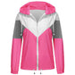 New Stitching Hooded Long-sleeved Women's Windbreaker