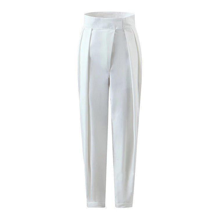 Pantalon slim droit décontracté pour femme