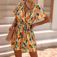 Fashion Casual Women's V-neck Printing Romper