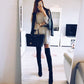 Long loose polka dot dress in women's long skirt