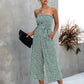 Women's jumpsuit with chest pockets and lace-up pockets