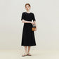 Women's Summer French Round Neck Hollow Dress