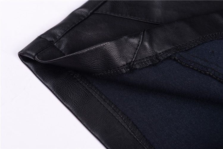 Fashion Slim High Waist PU Leather Skirt