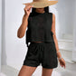 Handmade Knitted Vest Loose Seaside Two-piece Set