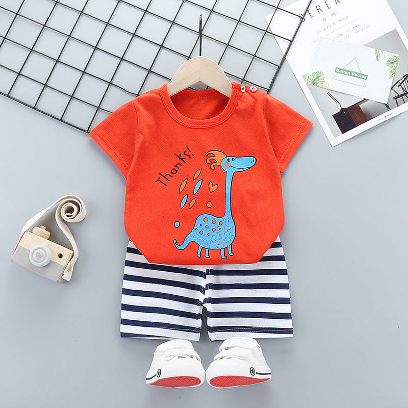 Costume à manches courtes pour enfants, beaux vêtements pour garçons