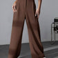 European And American New Women's Trousers Solid Color Casual Straight Pants