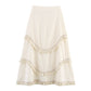 Vacation Style Tassel Decoration Two-piece Sling Two-piece Overskirt Suit