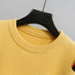 Turtleneck sweater letter holes