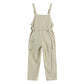 Nine points Korean apricot overalls