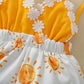 Body porte-jarretelles pour fille, lotion tournesol