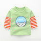 T-shirt à manches longues en coton pour bébé