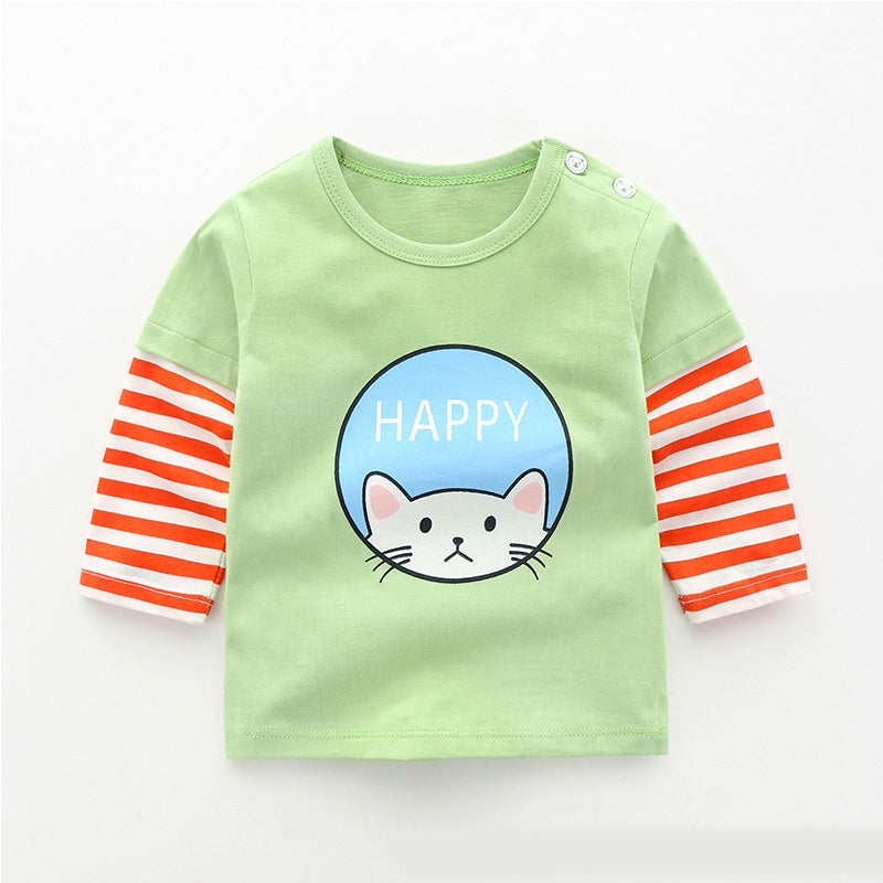 T-shirt à manches longues en coton pour bébé