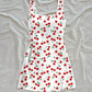 Printed Slim-fit French-style Sleeveless Dress For Women