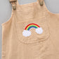 Rainbow Bib Pants Girls Baby Kids
