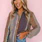 Autumn New Loose Printed Shirt European And American Leisure Commuter's All-matching Button Long Sleeve