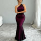 Women's Solid-Color Elegant Waist-Cinching Sheath Sleeveless Dress
