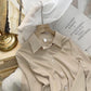 Women's Fashion Solid Color Loose Shirt Tops