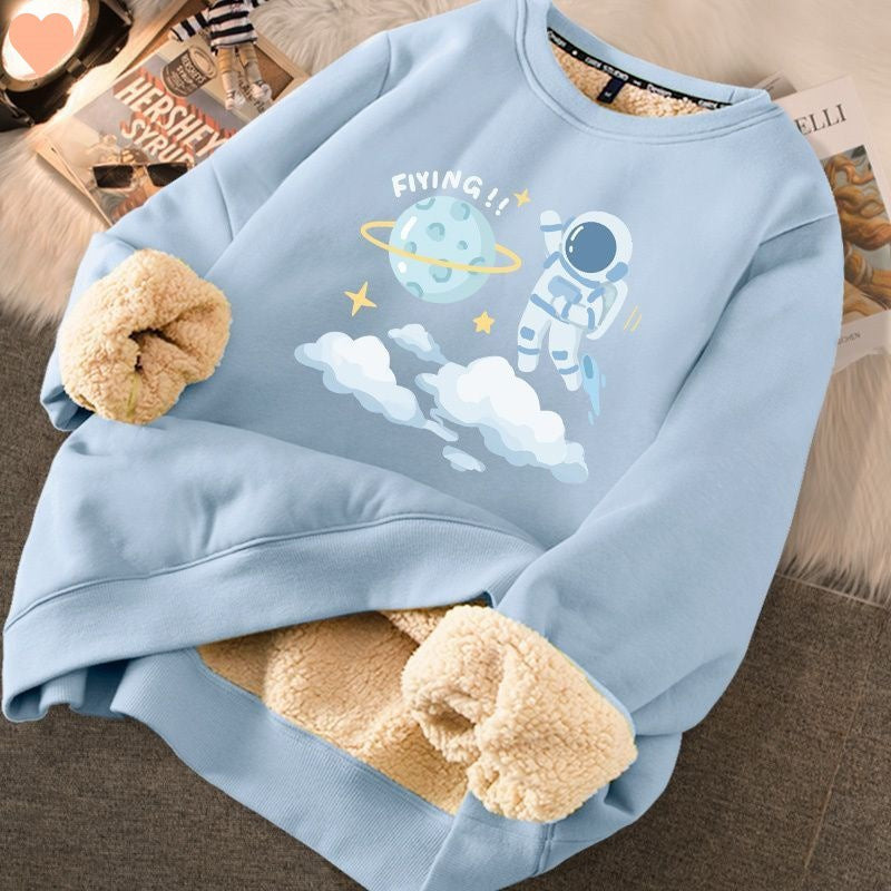 Fashion Thickened Printed Sweater For Women