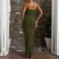 Women's European And American-style Sexy Pleated Tube Dress