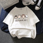 White Short Sleeve T-shirt Female Loose Student Net Red Half Sleeve Top Clothes